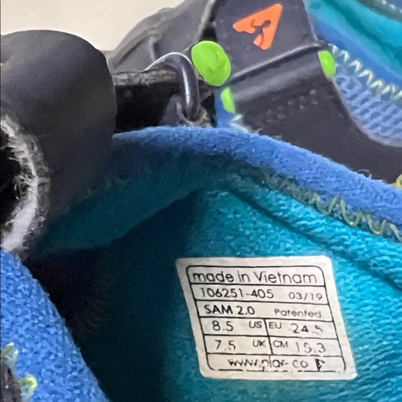 PLAE Navy and Orange Kids Sandals - Picture 7 of 8